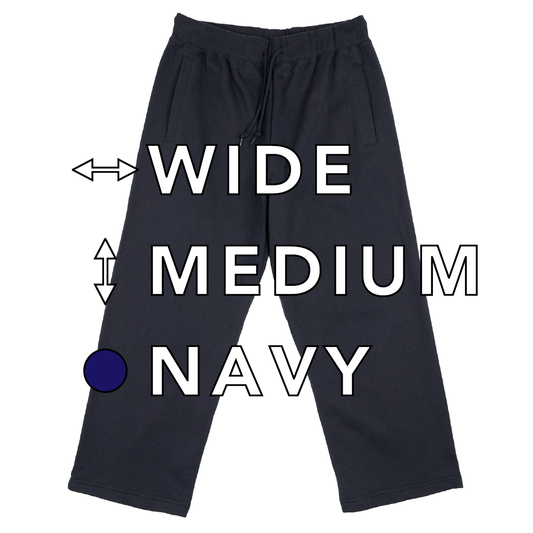 BULL パンツ：ワイド / 丈ミディアム/ ネイビー
