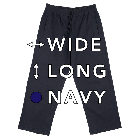 BULL パンツ：ワイド / 丈ロング/ ネイビー