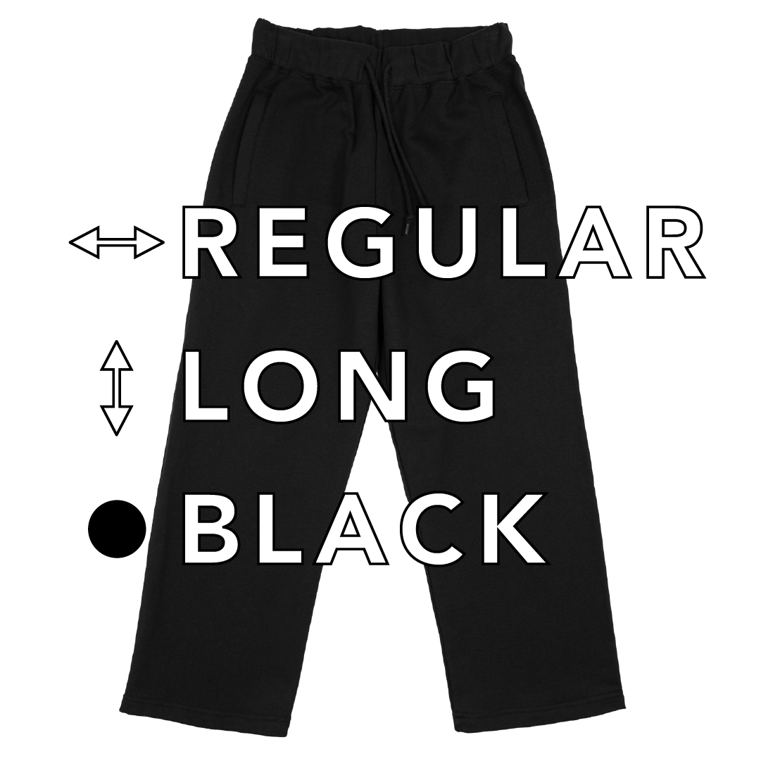 BULL パンツ：レギュラー / 丈ロング/ ブラック