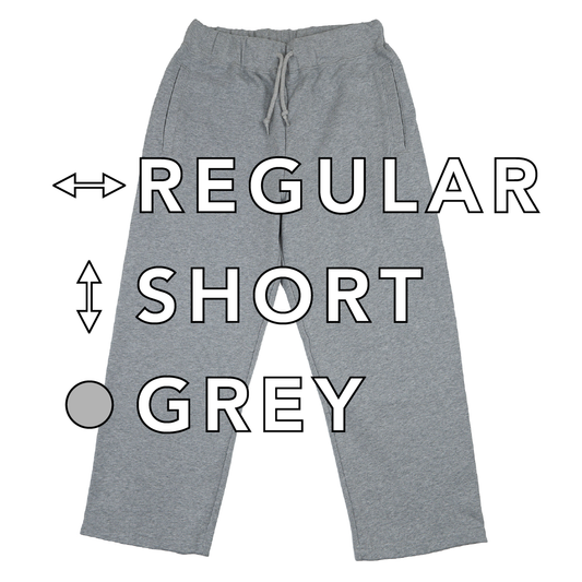 BULL パンツ：レギュラー / 丈ショート / グレー