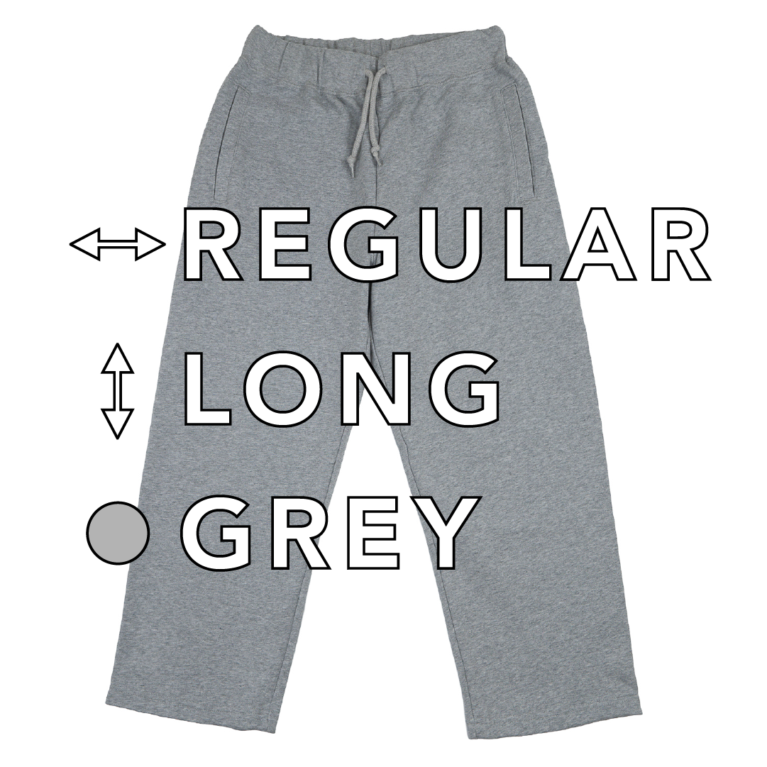 BULL パンツ：レギュラー / 丈ロング/ グレー