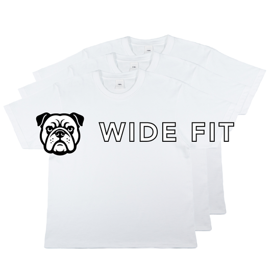 BULL T：3枚セット ワイド（白3枚）