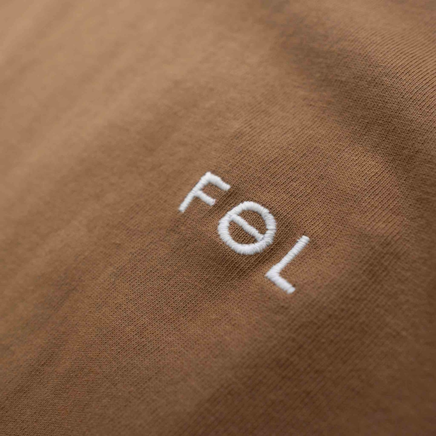 FOL-LOGO Tシャツ キャメル