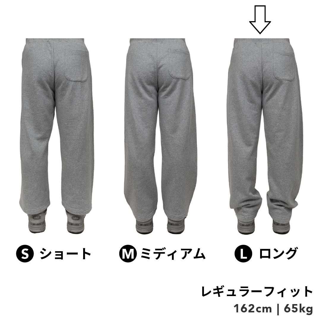 BULL パンツ：レギュラー / 丈ロング/ ブラック