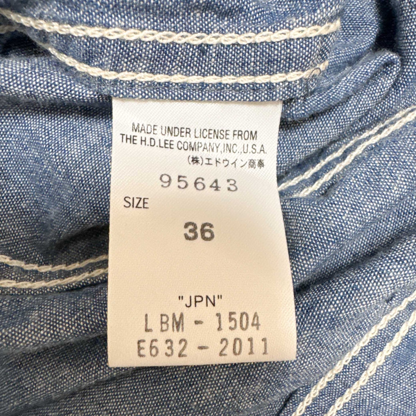 LEE シャンブレー素材 ジャケット