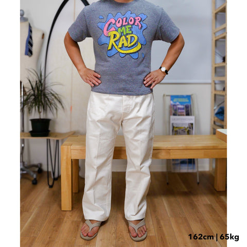 BEN DEVIS オフホワイト ヘビーツイル パンツ