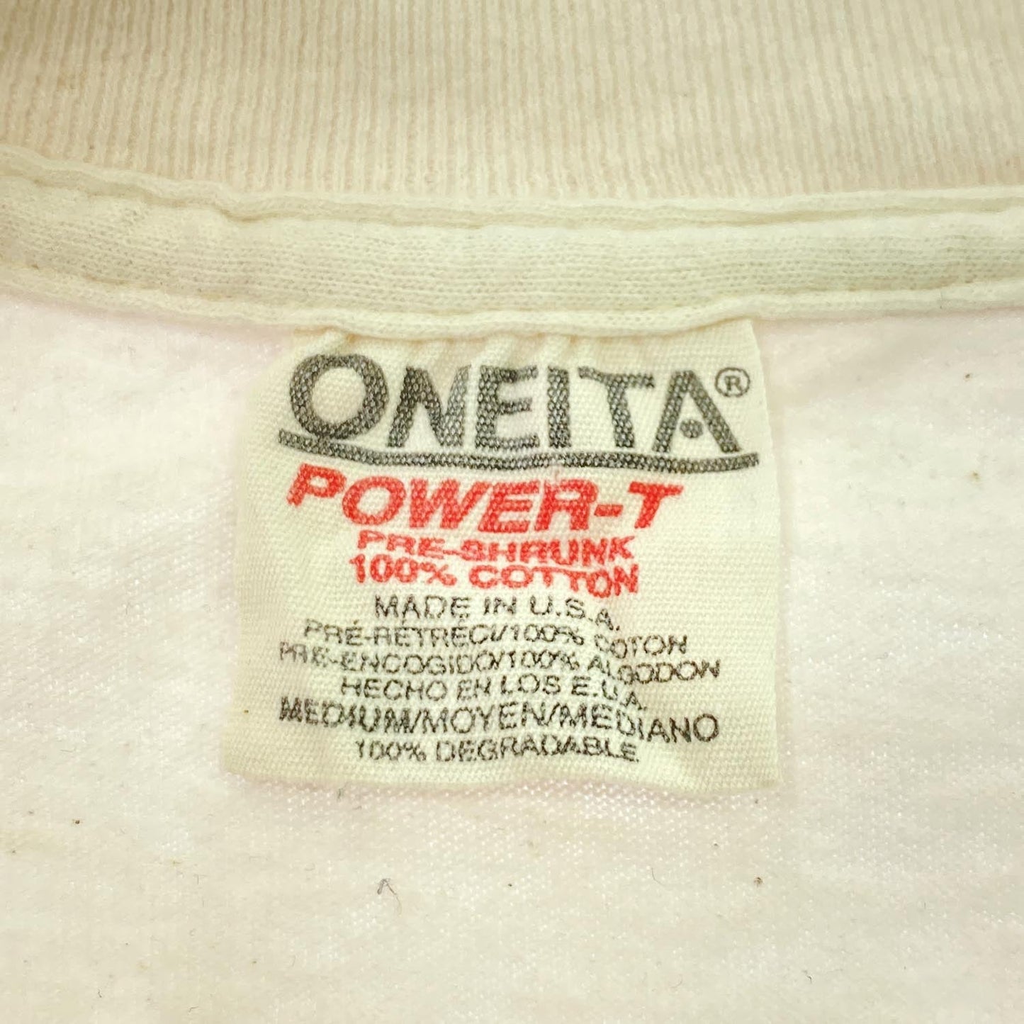 90s ONEITA Made in USA 刺繍ロゴ Tシャツ