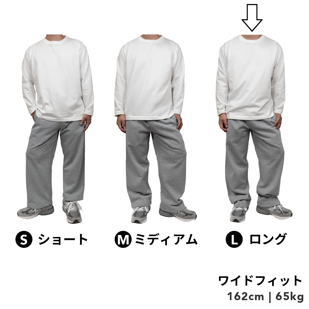 BULL パンツ：ワイド / 丈ロング/ ブラック