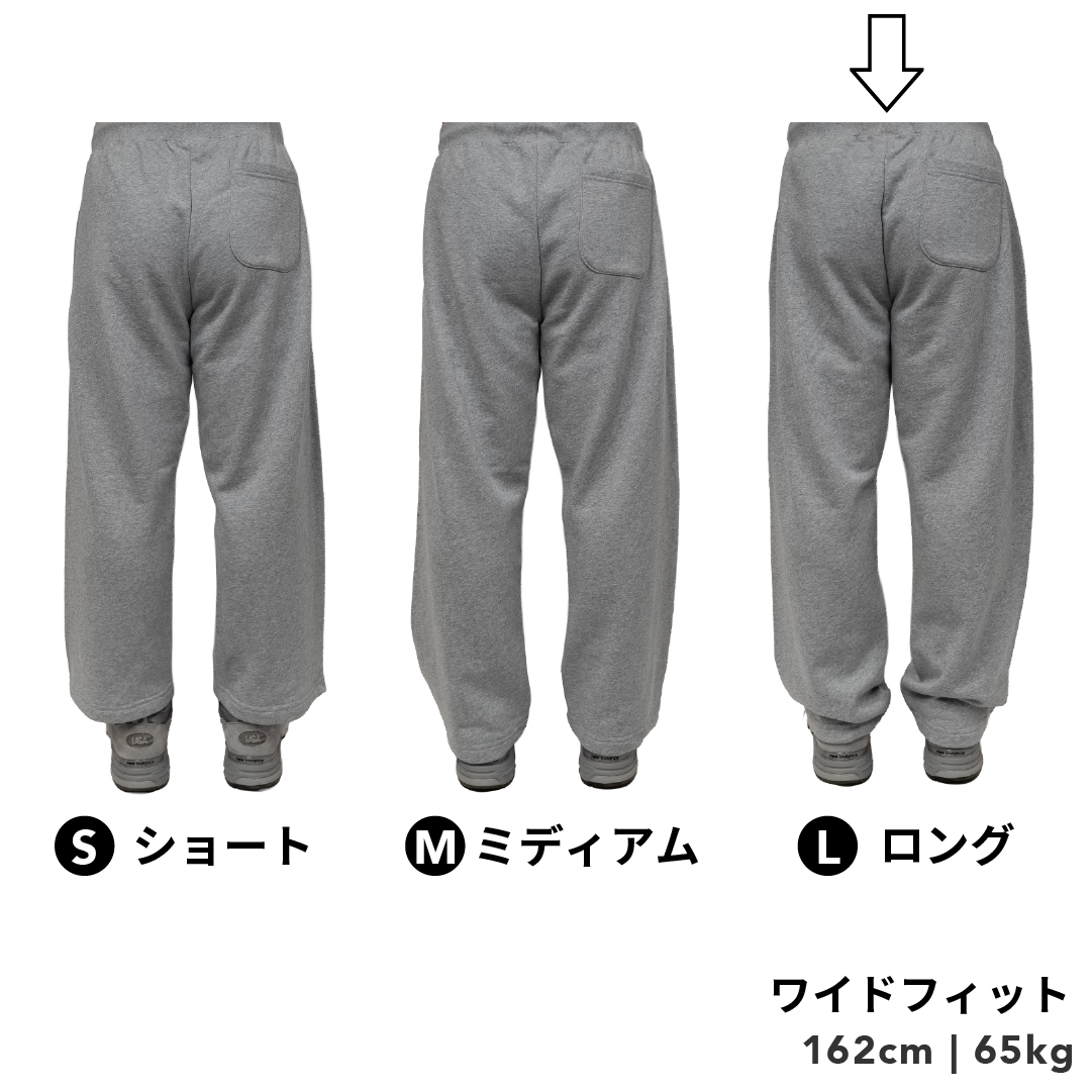 BULL パンツ：ワイド / 丈ロング/ ブラック